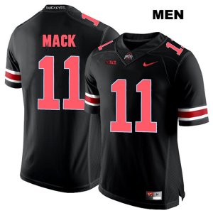 Men's NCAA Ohio State Buckeyes Austin Mack #11 College Stitched Authentic Nike Red Number Black Football Jersey YG20M15SA